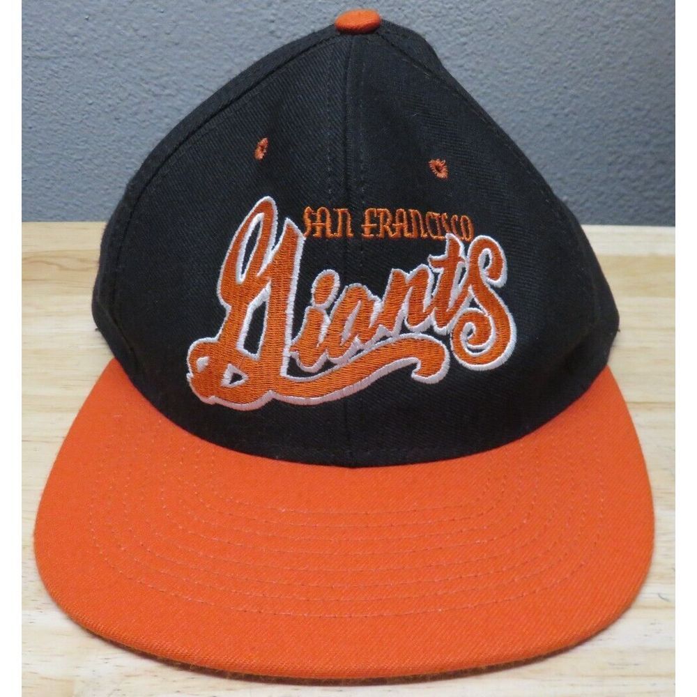 Vintage San Francisco Giants Nutmeg Mills American Needle‎ Script Snapback Hat